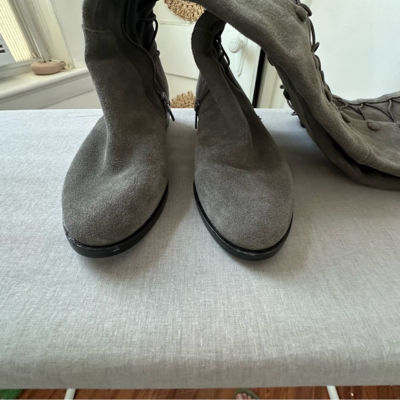 Vince Camuto Gray Over the Knee Boots suede - Picture 4 of 9